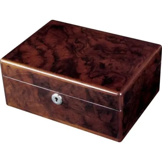 WN016V english burl walnut gents valet box 18511