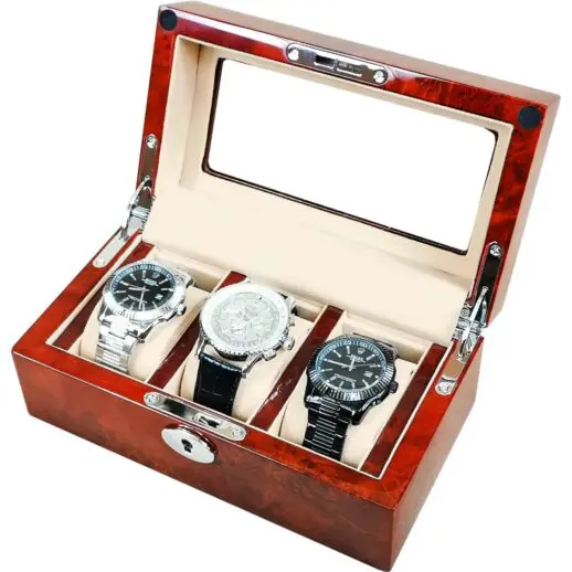 W003LMG laminated makah burl 3 watch box 1200 190721