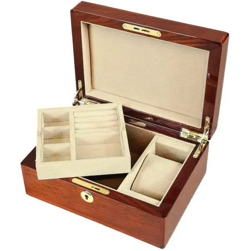 YM016Jd- yellow rosewood masonic jewellery box 117036