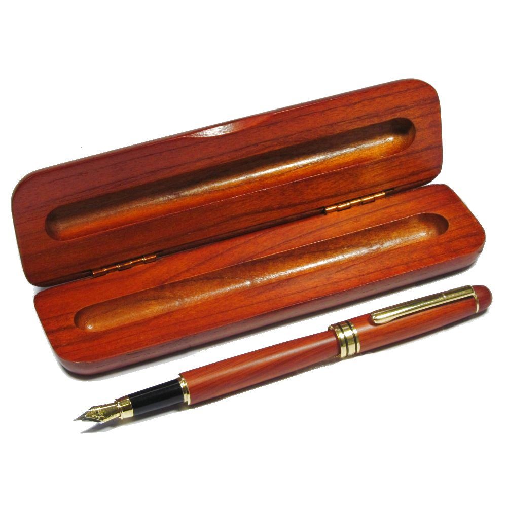 Rosewood Fountain Pen and Box Hillwood
