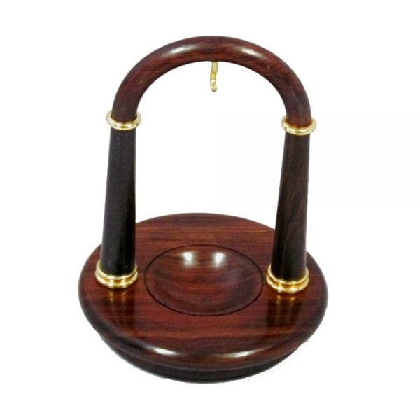 Medium Rosewood Pocket Watch Stand with Brass Fittings Hillwood