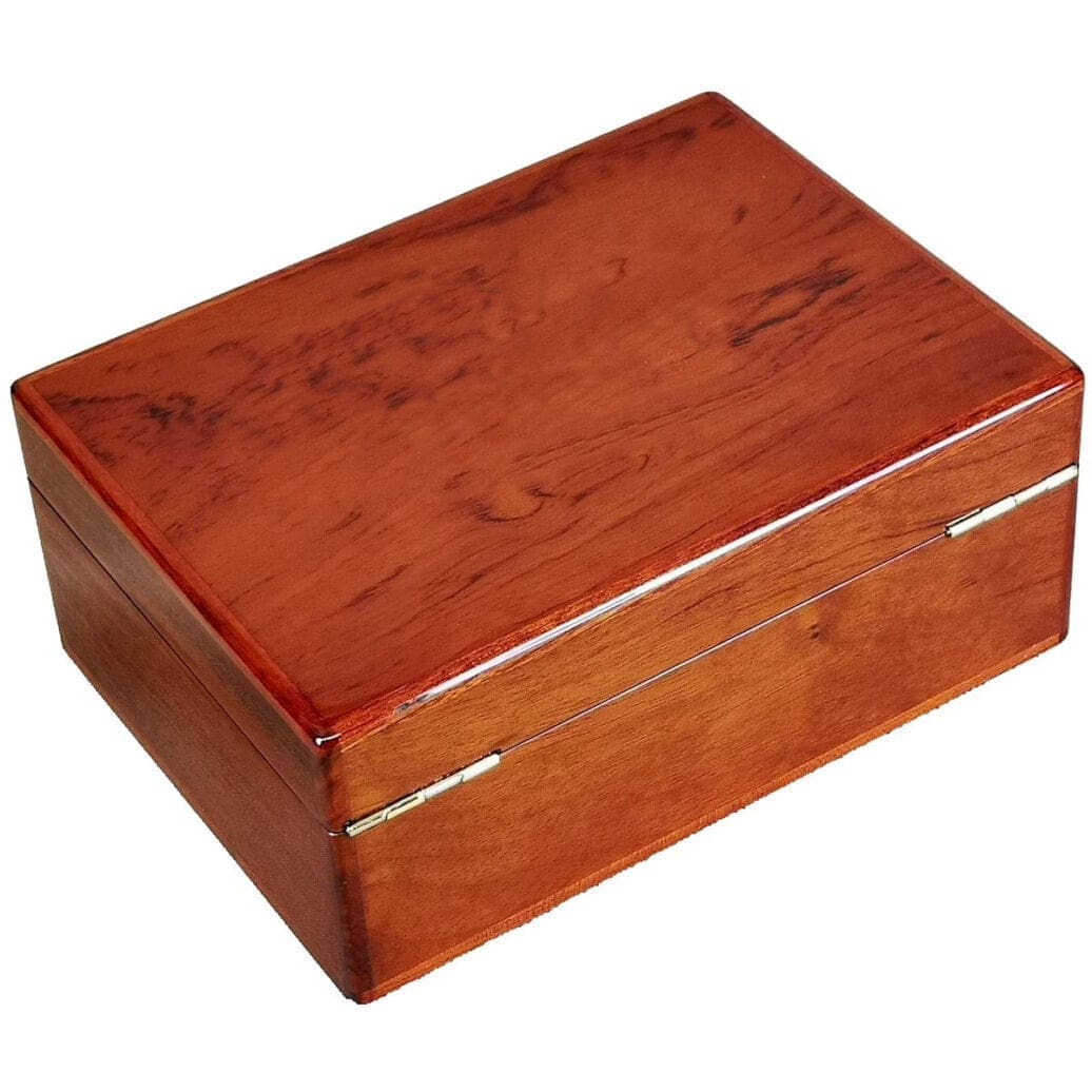 Rosewood Gents Valet Box with Lock Hillwood
