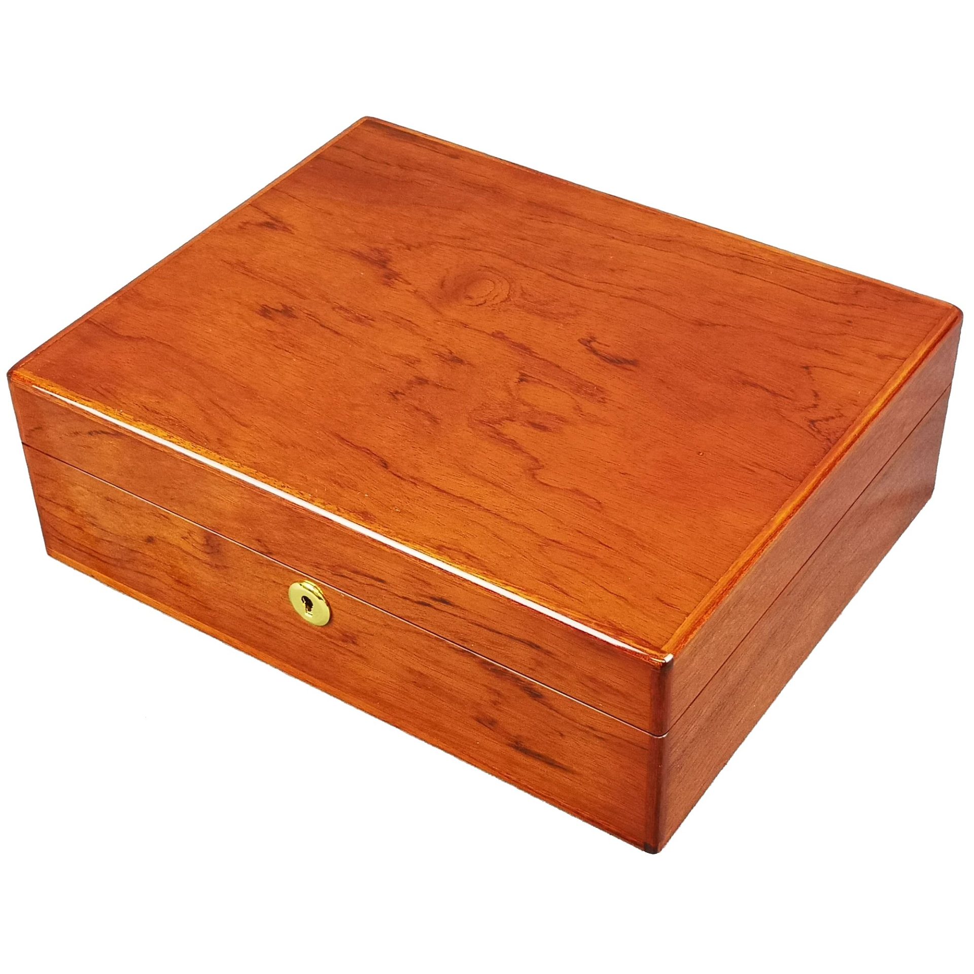 Rosewood Jewellery Box with Lock and Tray Hillwood